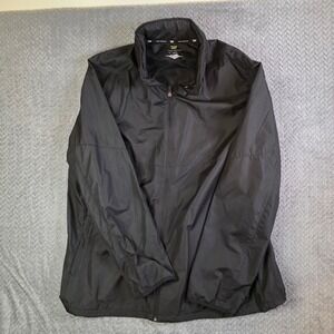 Tek Gear Men's XL‎ Black Performance Jacket Full Zip Lightweight Activewear